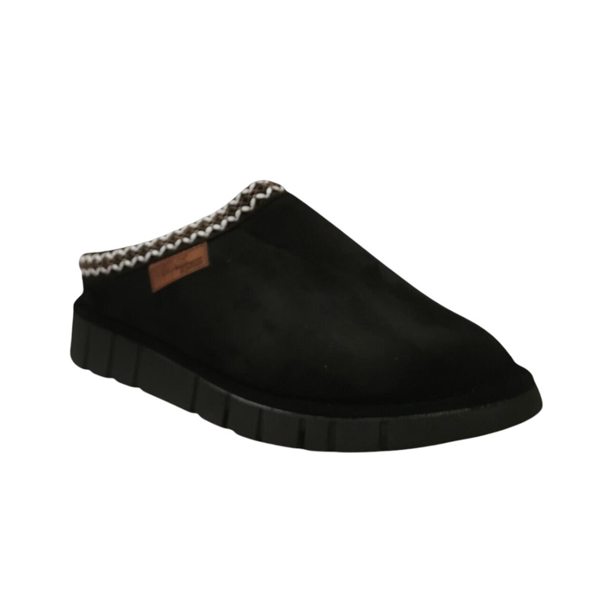 Melluso Pantofola Donna in Velluto Nera