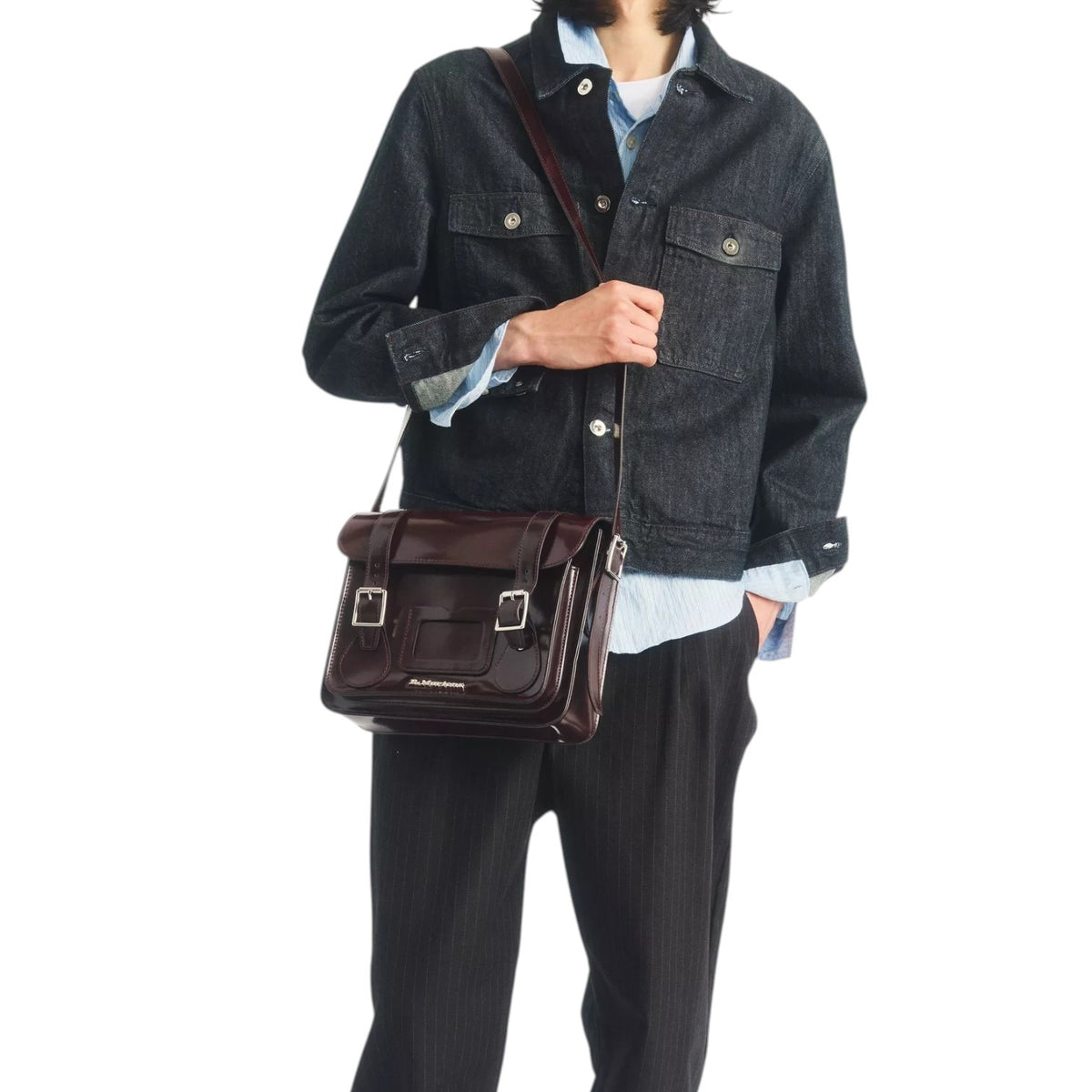 Dr. Martens Borsa a Tracolla Donna Ciliegia in Pelle Kiev