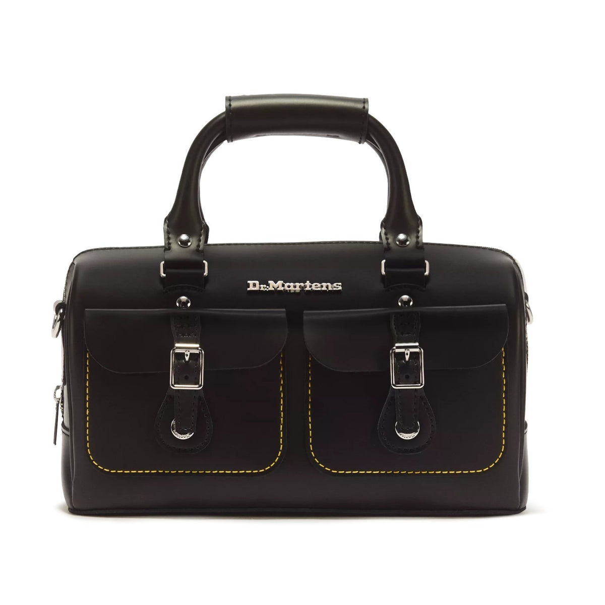Dr. Martens Borsa a Mano Donna in Pelle Kiev Nera con Tracolla