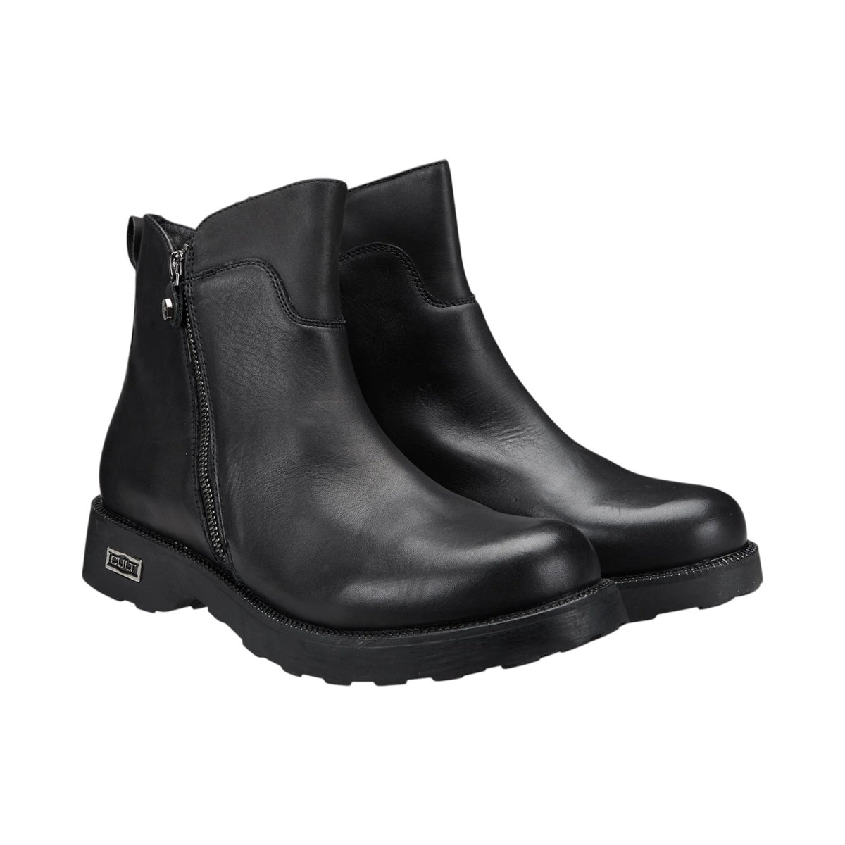Cult Stivaletto Uomo in Pelle Nera con Zip