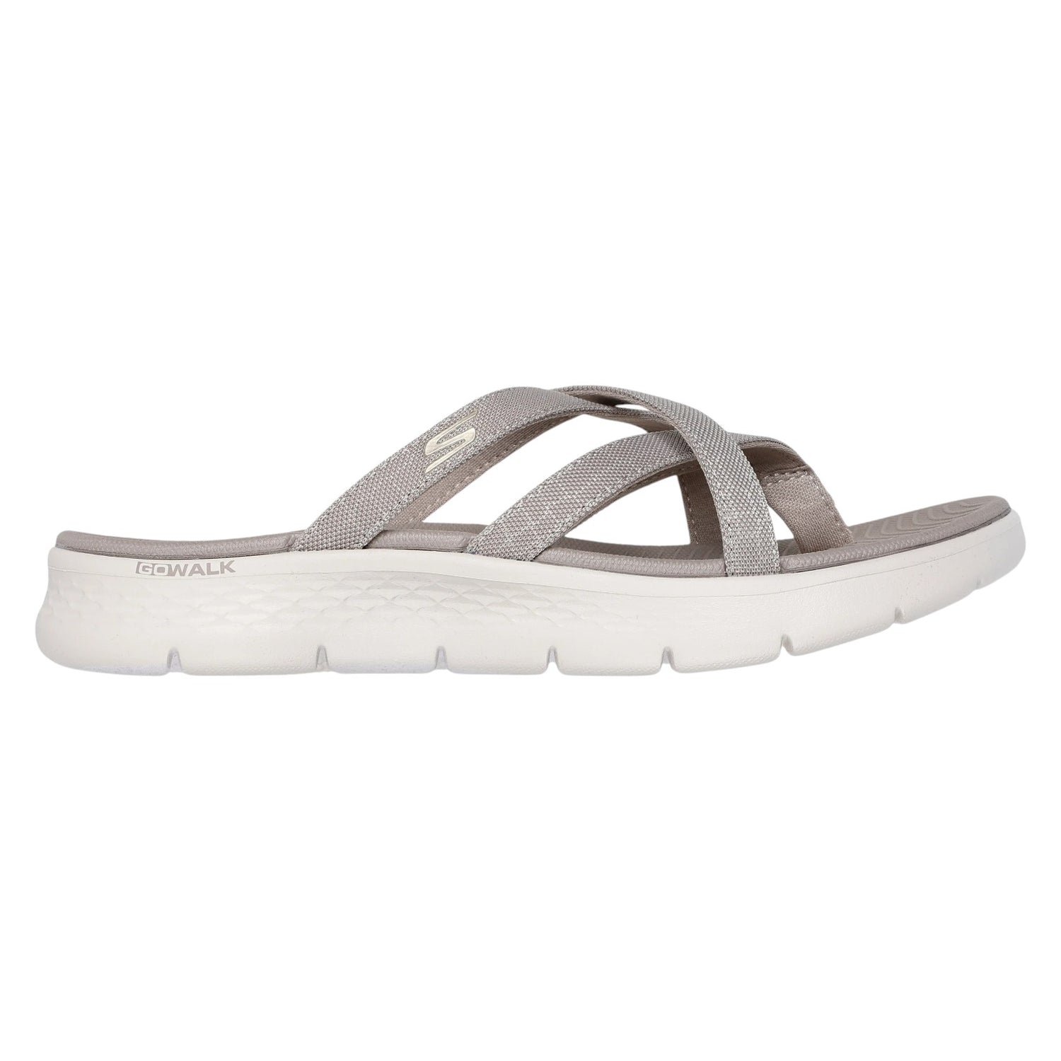 Skechers Infradito Donna Tortora Go Walk Flex Sandal - Ssselena