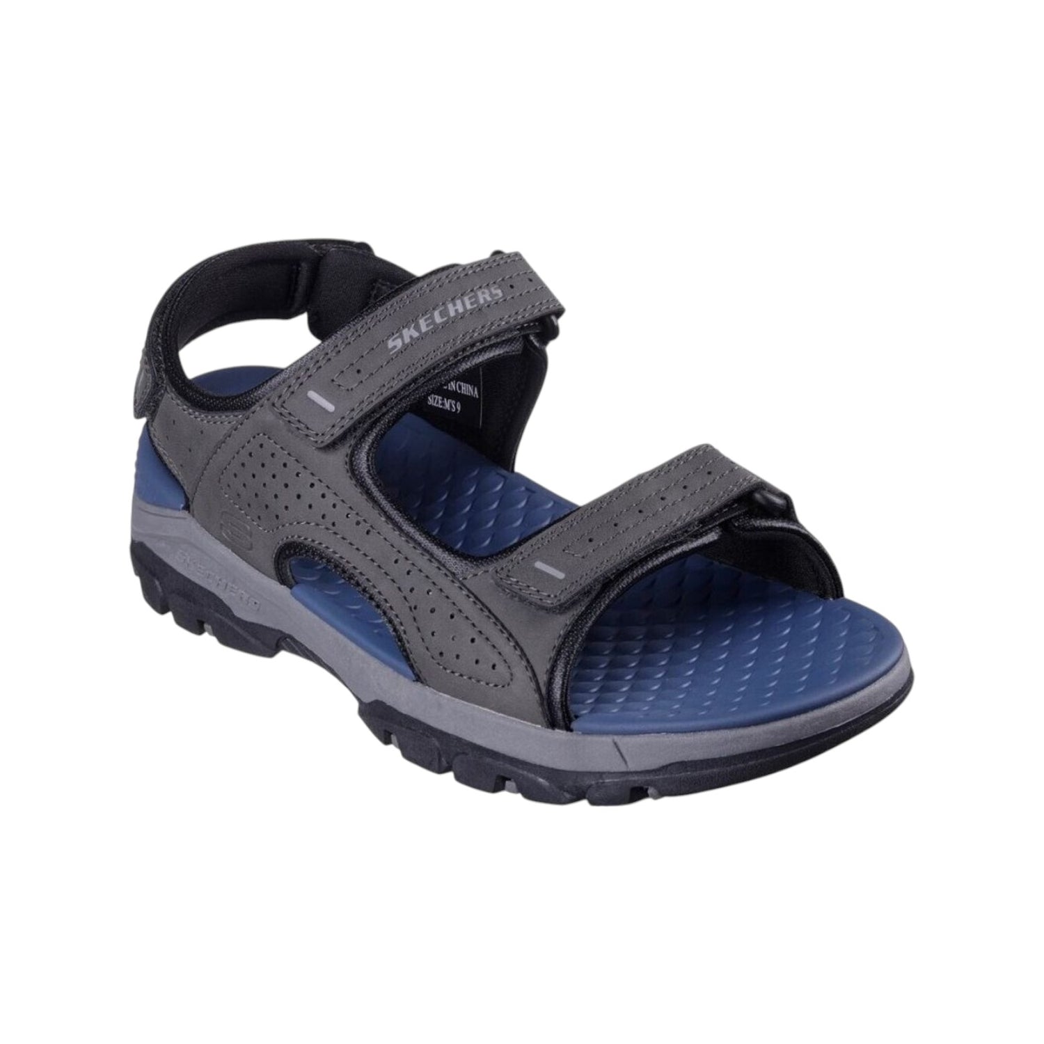 Skechers Sandalo Uomo Grigio Relaxed Fit: Tresmen - Garo