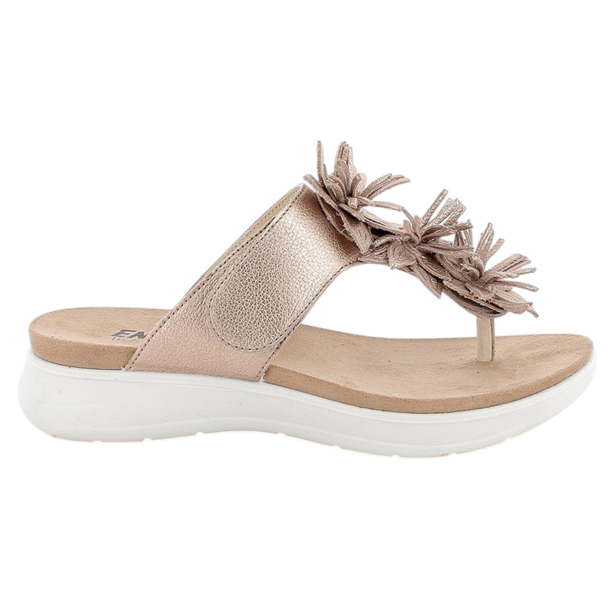 Enval Soft Infradito Donna in Pelle Champagne