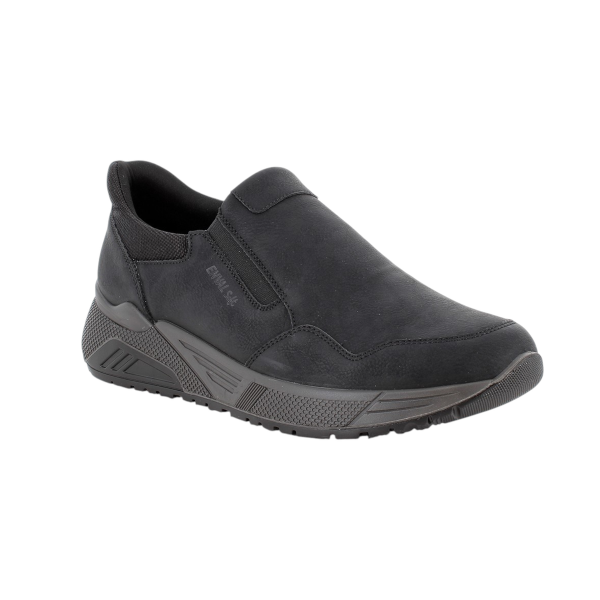 Enval Soft Slip On Uomo Nero in Pelle