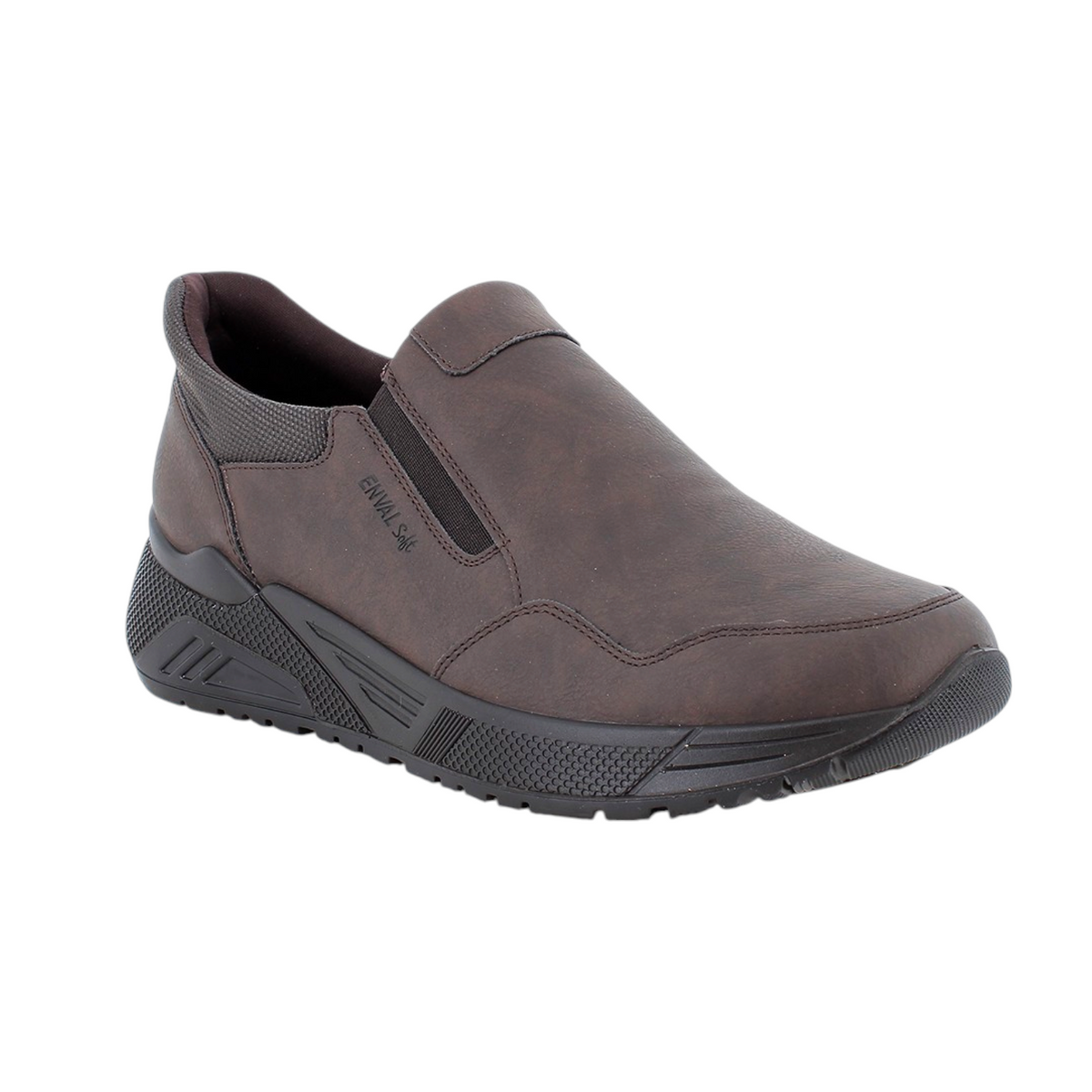 Enval Soft Slip On Uomo Moro in Pelle