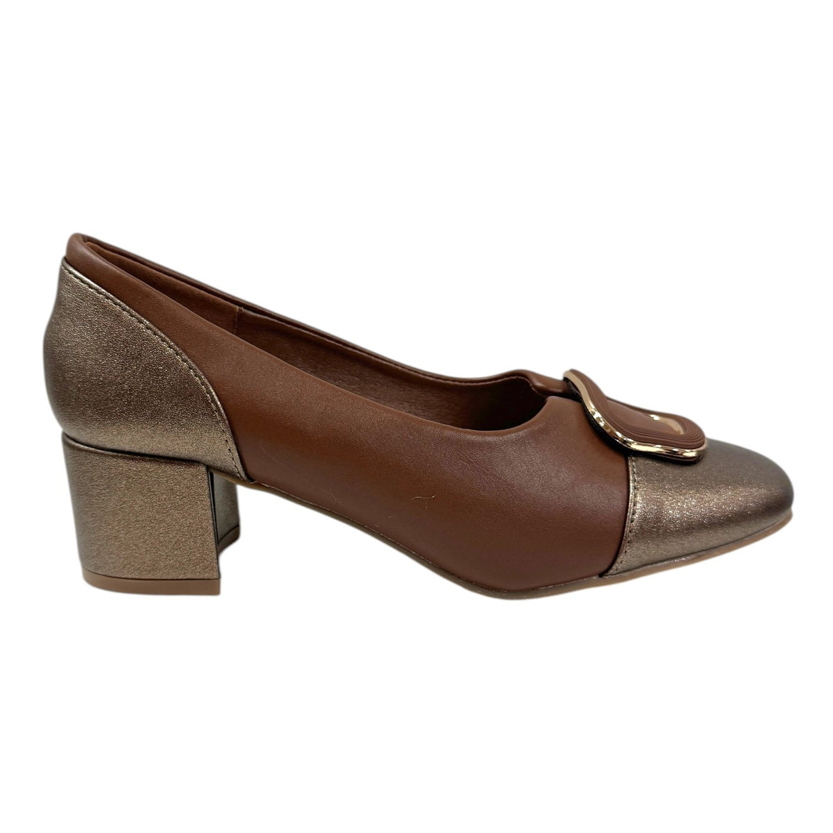 Sky Comfort Dècollettè Donna Cuoio con Accessorio e Tacco Largo Alto 50mm