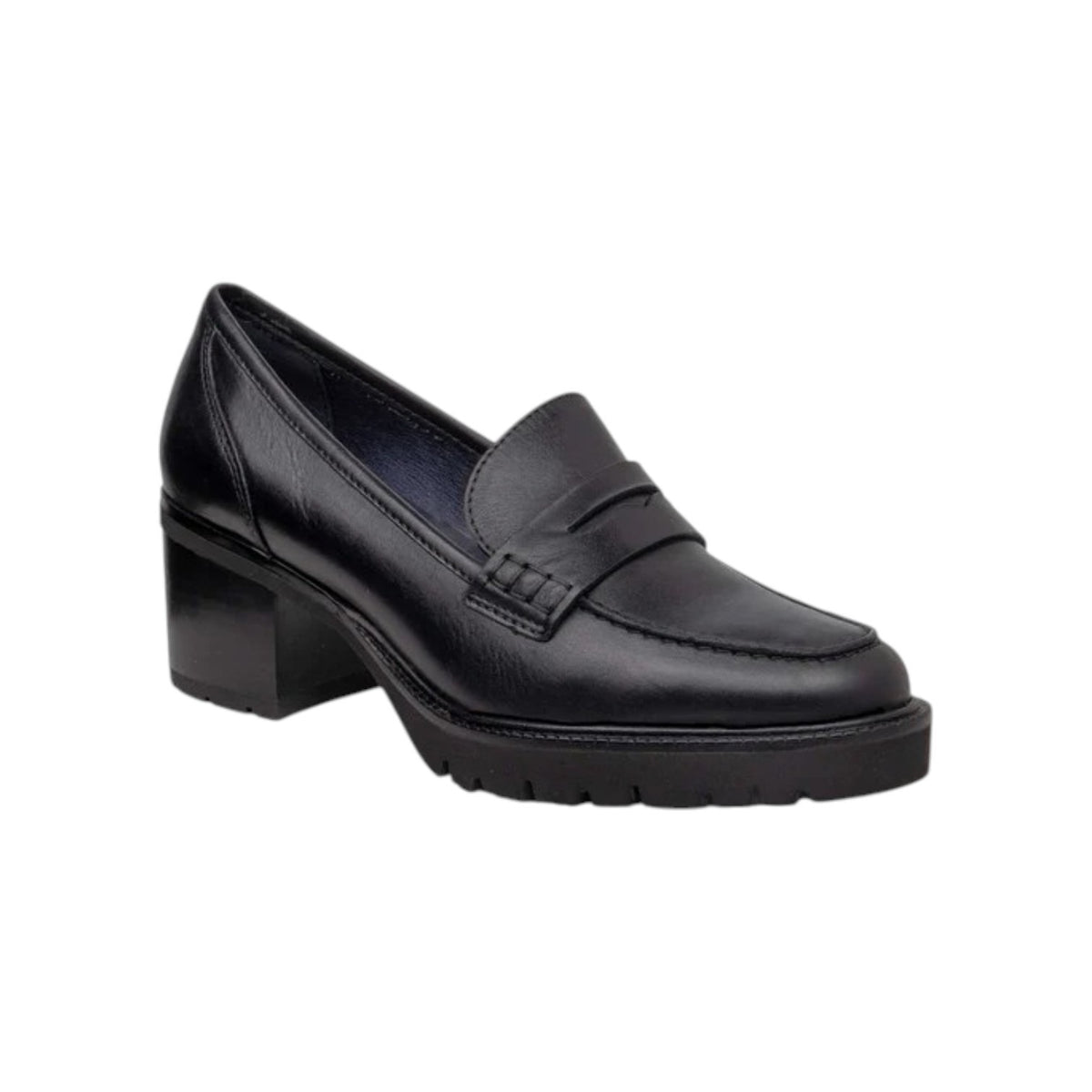 Callaghan Mocassino Donna Nero in Pelle con Tacco Alto 60mm