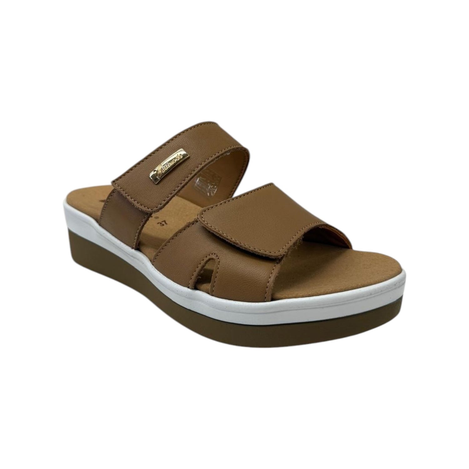 Susimoda Ciabatta Donna in Pelle Cammello con Zeppa Alta 40mm