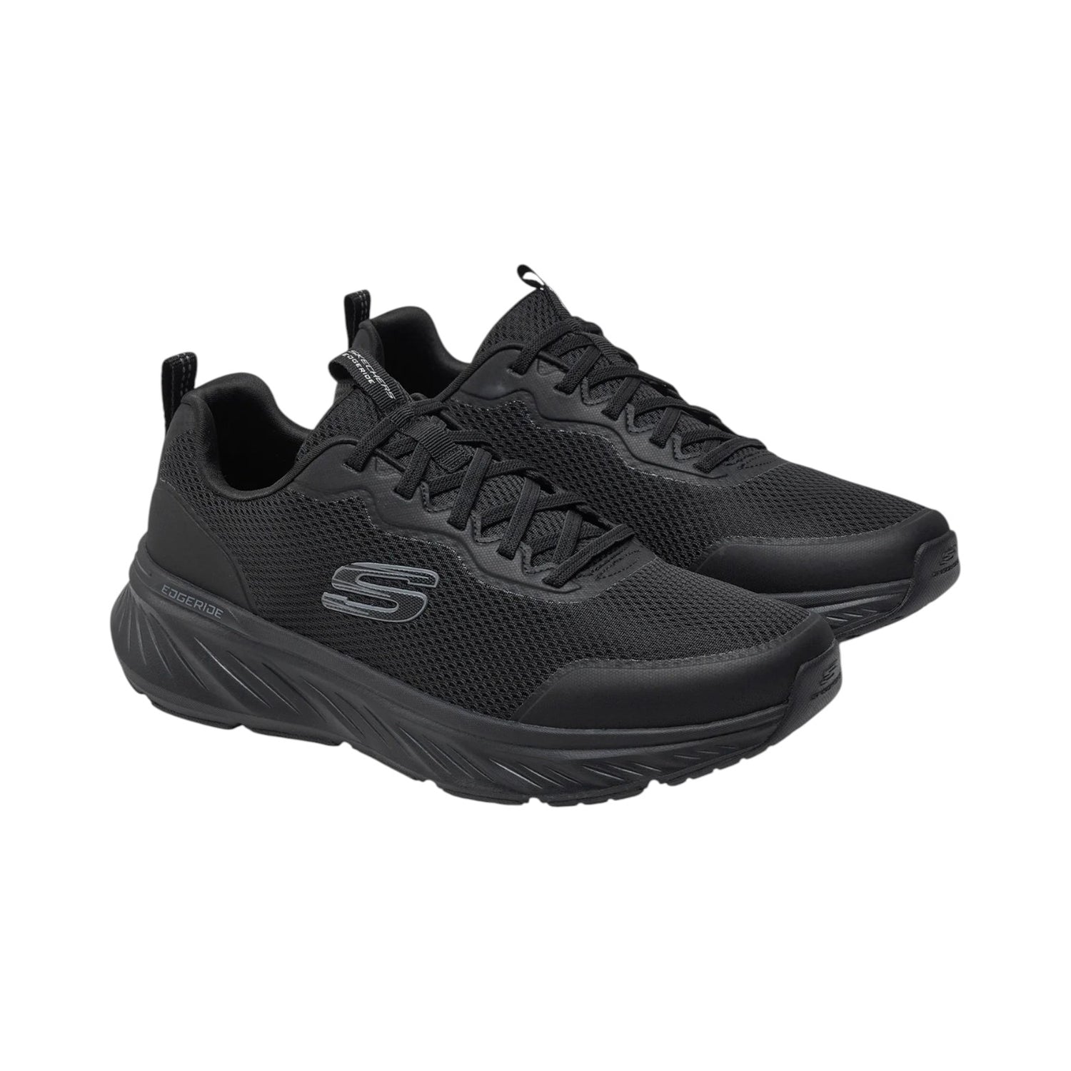 Skechers Slip On Uomo Nera Edgeride - Rekze