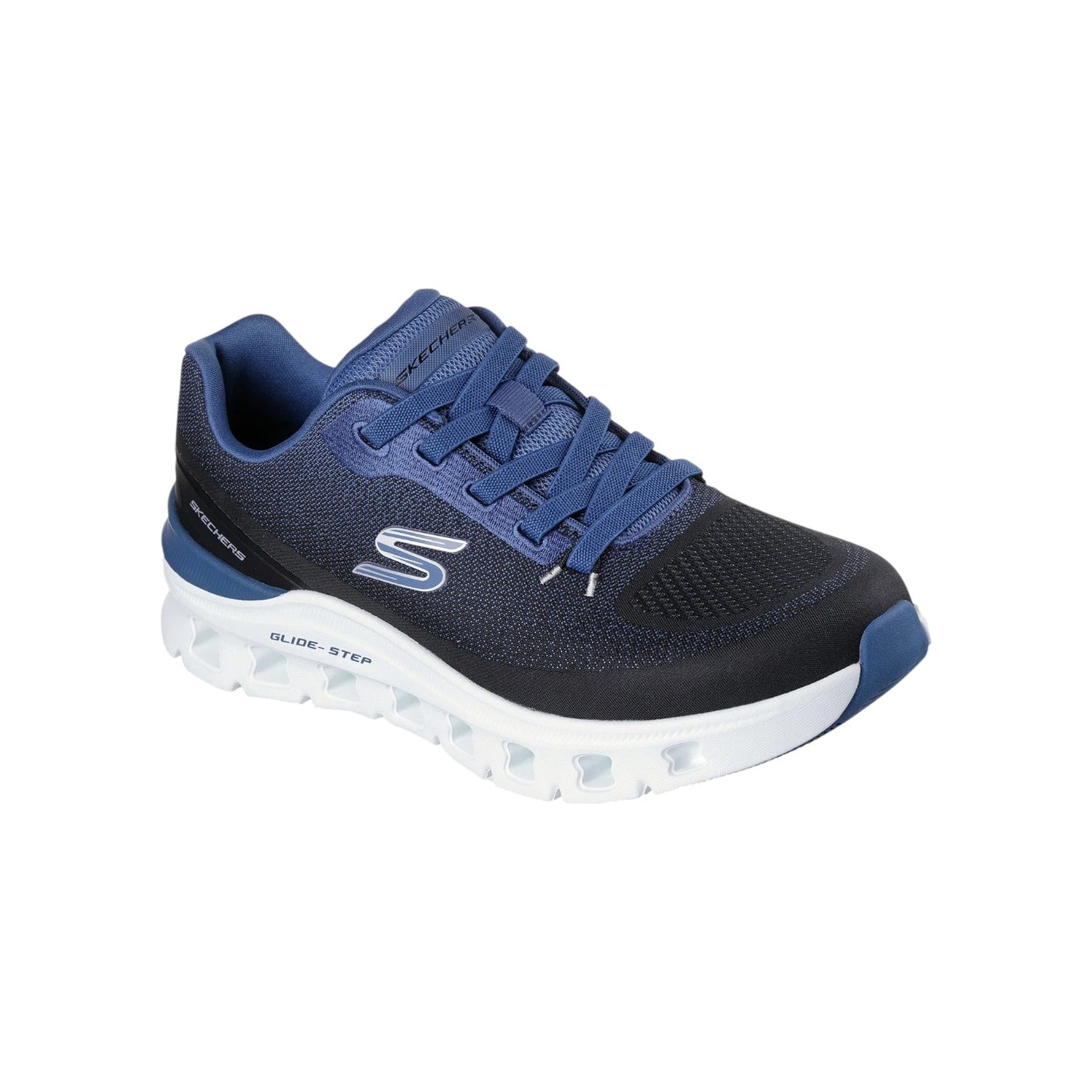 Skechers Slip On Uomo Nero Blu Glide-Step Pro - Waverra