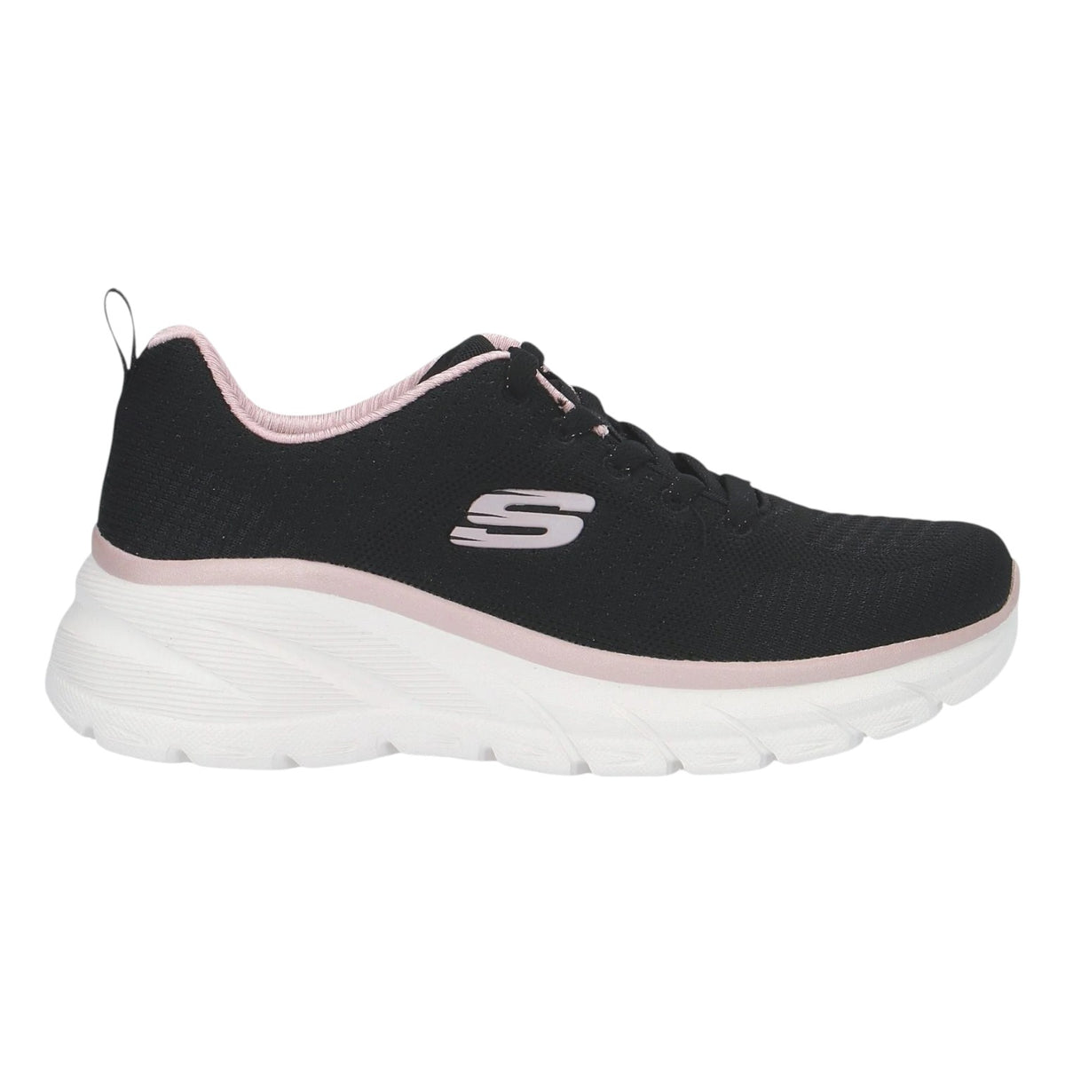 Skechers Sneakers Donna Nero Rosa Fashion Fit 2.0 - Moonlight Glow