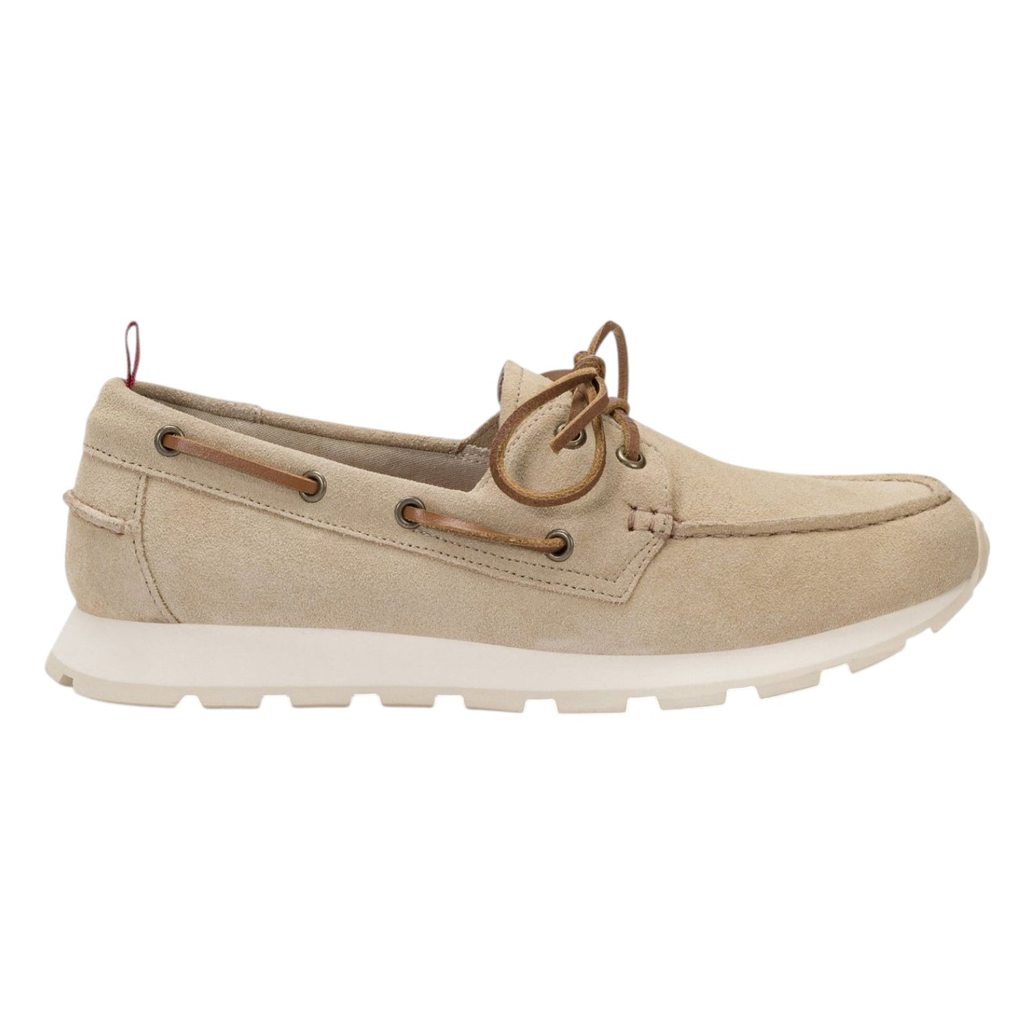 SUN68 Tom Barca Suedec Allacciato Uomo Beige