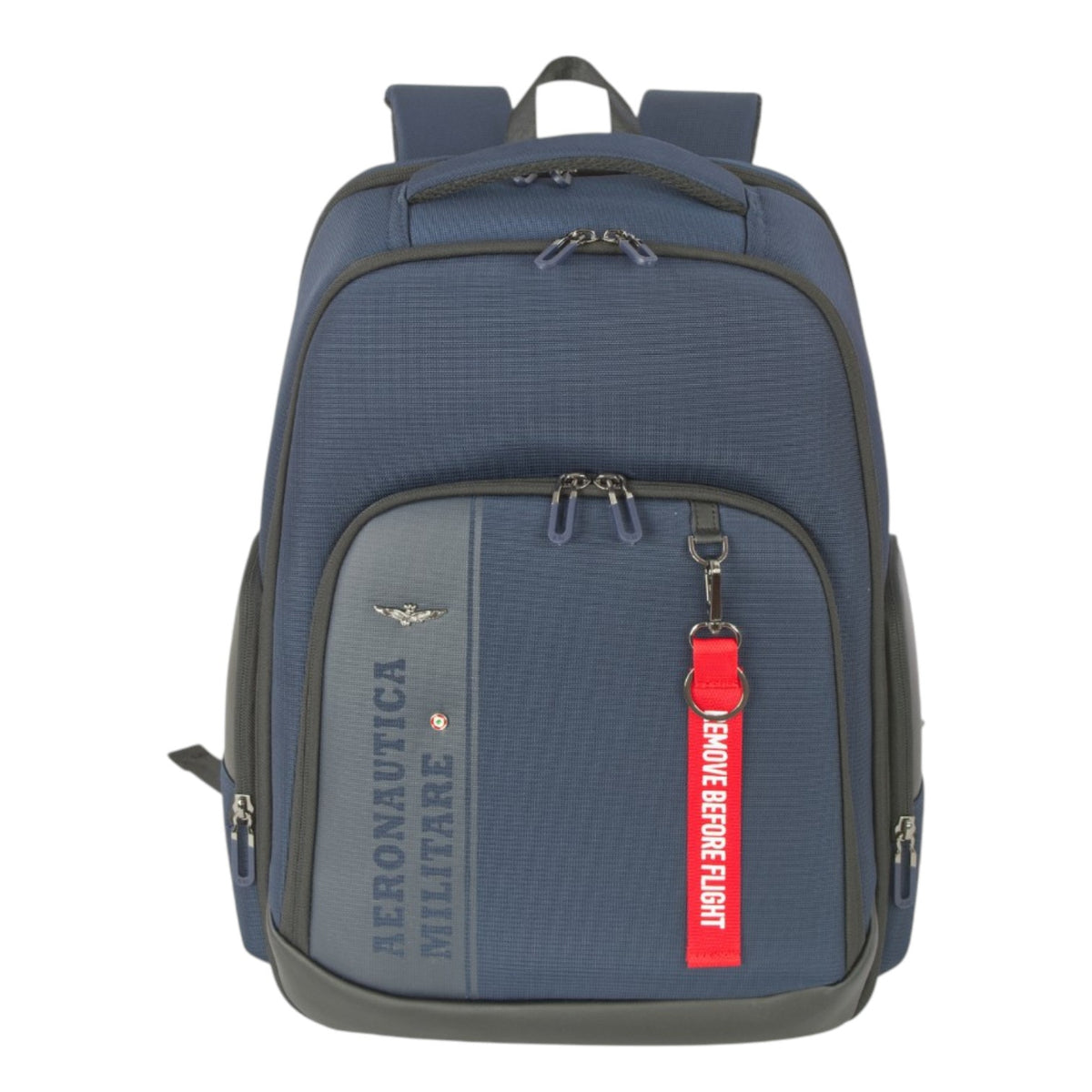 Aeronautica Militare Zaino Porta Pc Uomo in Tessuto Blu