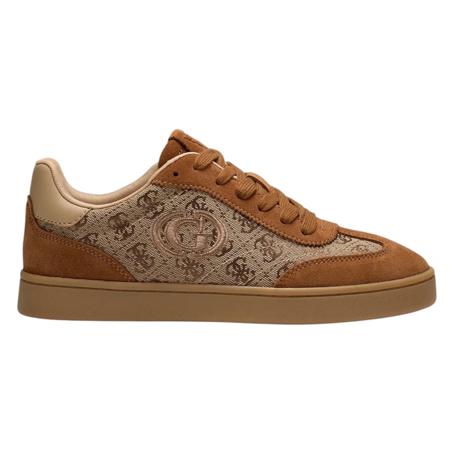Guess Sneakers Donna in Camoscio e Tessuto Cognac Jacek