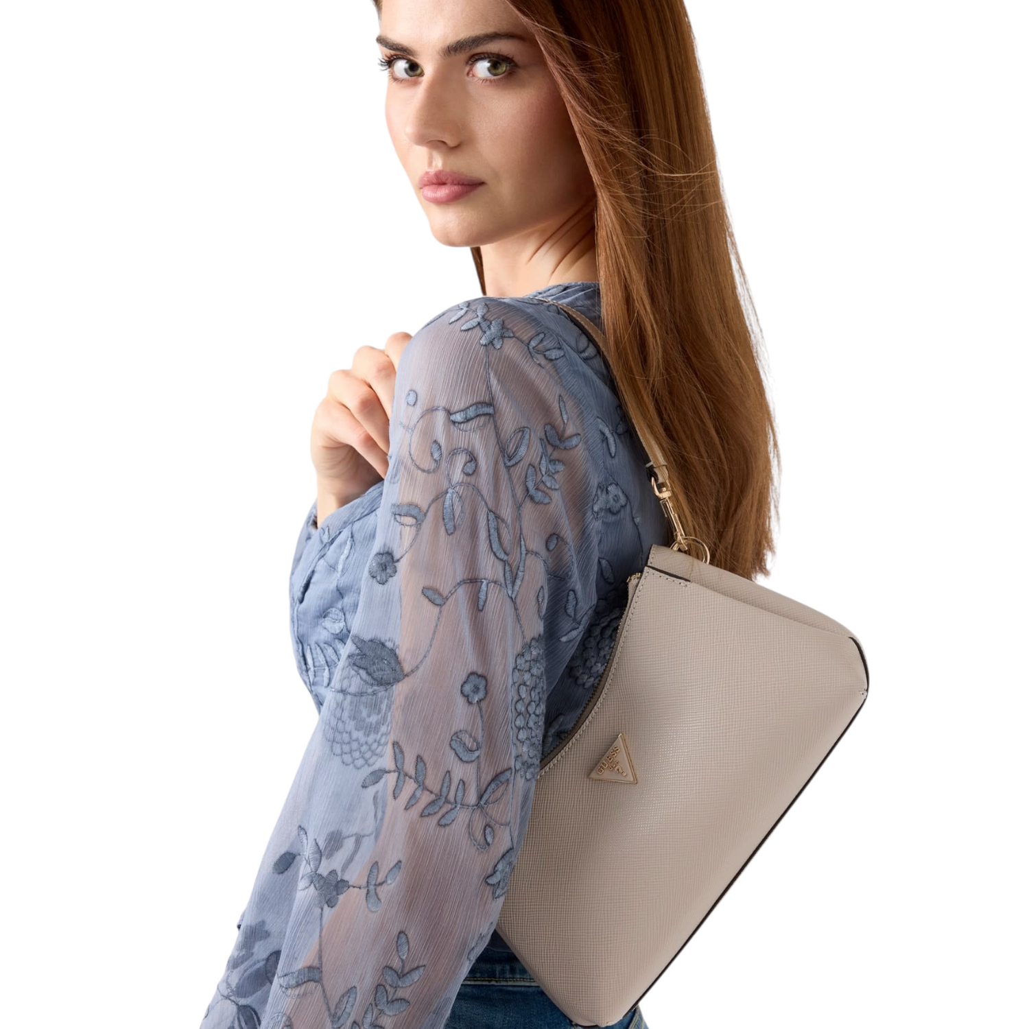 Guess Borsa a Spalla Donna Tortora Noelle