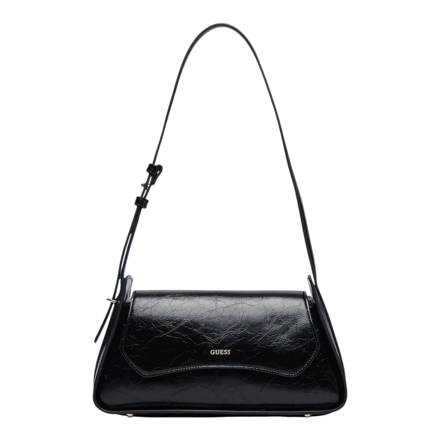 Guess Borsa a Spalla Donna Xena in Ecopelle Nera